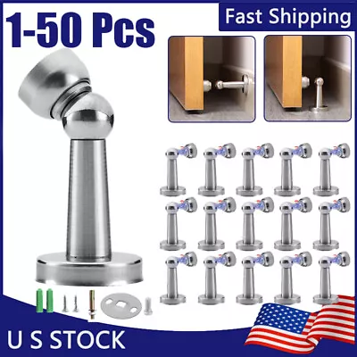 Magnetic Door Stop Holder Safety Stopper Guard Home Office Fitting Screws Catch • $6.59