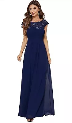 Blue Mother Of The Bride Dress SIZE 16 NAVY BLUE NEW With Tag Maxi Dress • $55