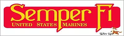 USMC Semper Fi Sticker US Marine Corps USA Military Car Decal Bumper • $3.99