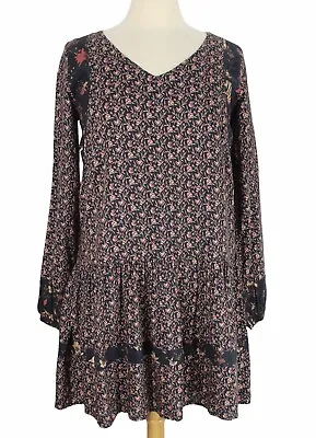 Faherty Sibley Dress Antique Vines Floral Long Sleeve Babydoll Size XS • $28