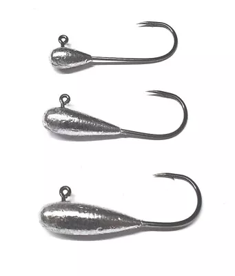 Tube Jig Heads  #2/0 Eagle Claw Hook (ECONOMY GRADE) Choose  Weight • $3.39