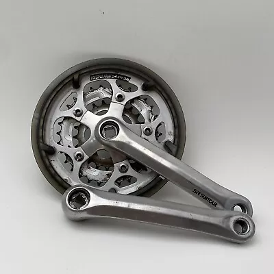 Vintage SR Suntour XR 32 Crankset 175 Mm Triple 94 BCD Chain Guard 22 32 42t A41 • $35