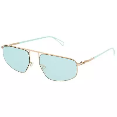 Mykita Unisex Sunglasses Champagne Gold Pilot Stainless Steel Frame NAT 812 • $148.71