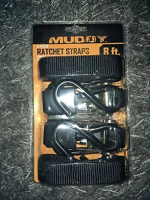 Muddy Treestand Ratchet Strap 2pack - Gear Fourwheeler Tie Down Un (FVS002901) • $27.99