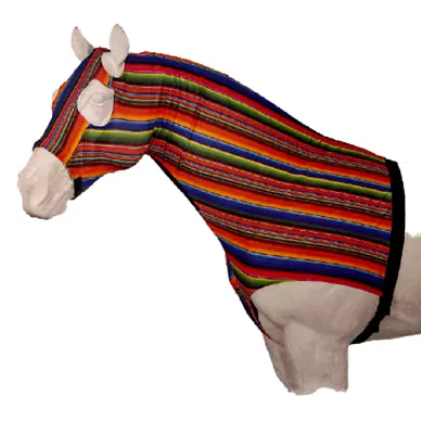 Horse Size SERAPE PRINT MANE STAY HOOD W/ Zipper Size Small Medium Large • $59.99