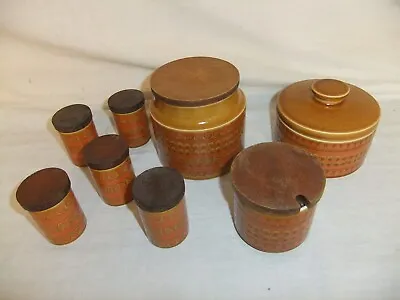 £8.99 • Buy C4 Pottery Hornsea - Saffron (1977) - Storage Jars Tea Coffee Sugar Plain - 1C3F