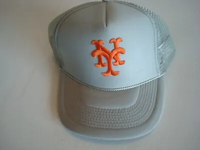 New York Mets Trucker   Snapback  Deadstock Hat Cap Vintage P1 • $16.10