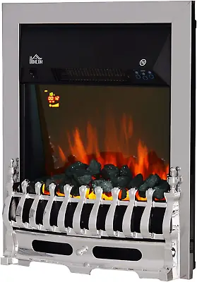 Contemporary Electric Fireplace  Heater Glass View  1000W/2000W • £119.99