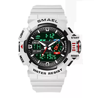 SMAEL Sport Watch Men Brand Digital Wristwatch LED Electronic Male Quartz Luxury • $14.48