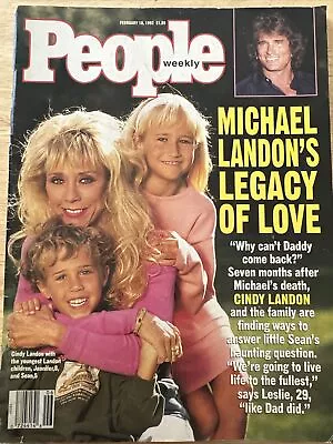 People Magazine February 10 1992  Michael Landon CLINTON Jennifer Flowers Trial • $9.99