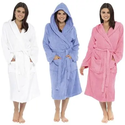 $84.69 • Buy Hooded Towelling Bathrobe 100% Cotton Wrap Terry Toweling Dressing Gown Robe