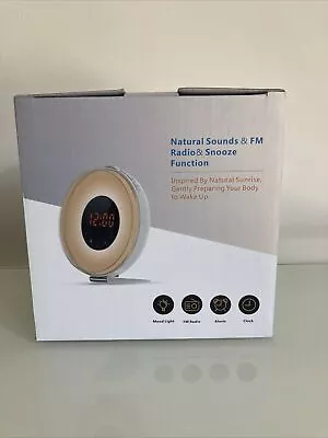 Natural Sounds & FM Radio Alarm Clock Mood Lights • £15.99