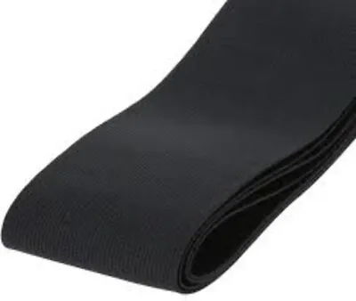 £3.50 • Buy Premium Black Elastic 3 Inch Wide Waist Cuffs Sewing Haberdashery Stretchy 75mm