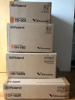 Roland TD-50X PD-140DS CY-18DR VH-14D 4 Sets V-Drums Digital Pad Fast Shipping!! • $3800