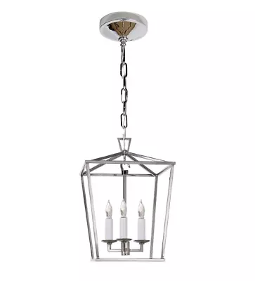 Visual Comfort CHC 2175PN Darlana 10  Mini Lantern By E. F. Chapman Nickel • $260