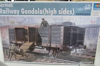 Trumpeter Kit 1/35 Tsm01517 German Railway Gondola (high Sides) • $39.99