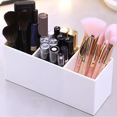 Makeup Brushes Holder Large Capacity Three-compartment Space Saving Compact • $15.94