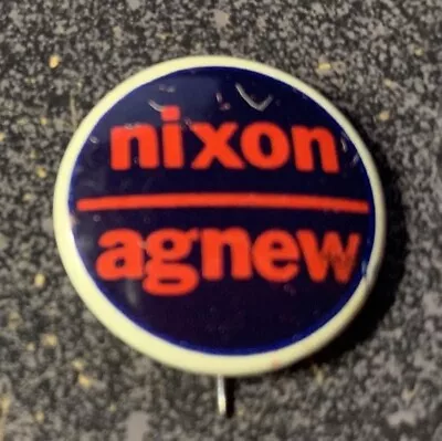 RICHARD M. NIXON SPIRO AGNEW For President 7/8  Political Campaign Button / Pin • $7