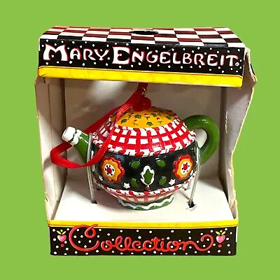 Mary Engelbreit Teapot Christmas Tree Ornament VINTAGE-NIB • $12.99