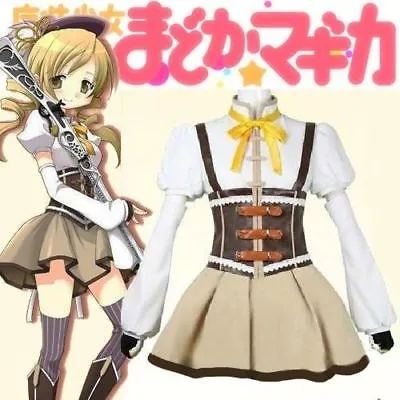 Puella Magi Madoka Magica Cosplay Tomoe Mami Costumes{D}00 • $56.99