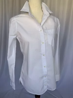J CREW Womens Perfect White Shirt Size 0 • $16