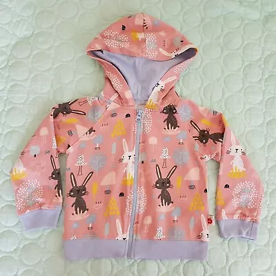 OOBI Sz 5 Pink Easter Bunny Zip Hoody Jacket • $29.95