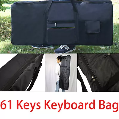 For Yamaha  Korg Casio Black 61-Key Electric Keyboard Case Gig Bag Waterproof • $27.99