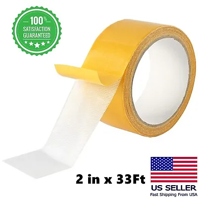Double Sided Tape Heavy Duty Mounting Tape Clear Fiberglass Mesh Easy Removable • $7.95