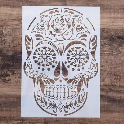 DIY Decorative Stencil Template For Painting On Walls Furniture Crafts (Skull3) • $8.22