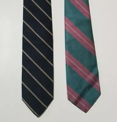 $19.99 • Buy VTG Robert Talbott 100% Silk Tie Lot Of 2 Mens Neckties Diagonal Stripes