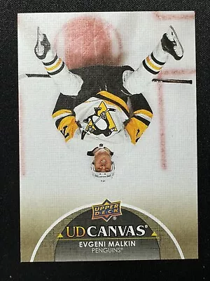 2021-22 Upper Deck UD Canvas Evgeni Malkin #C64 Pittsburgh Penguins +BONUS CARD • $1.50