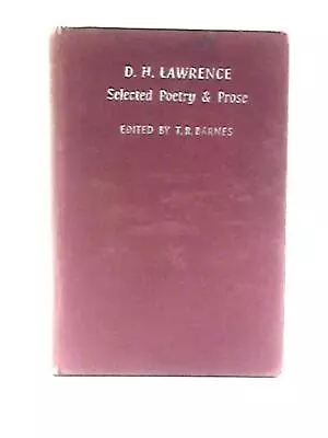 Selected Poetry And Prose (D. H Lawrence - 1957) (ID:95854) • $20.01