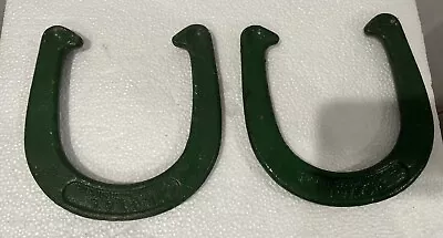 Vtg. Royal St. Pierre Worchester MA Pitching Horseshoes. Set Of 2. Green • $18