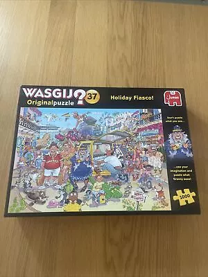 Wasgij 1000 Piece Jigsaw Puzzle No.37 Holiday Fiasco! • £0.99