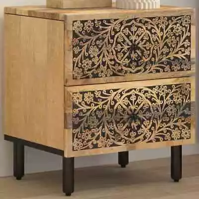Bedside Cabinet 40x33x46 Cm Solid Wood Mango VidaXL • £83.99