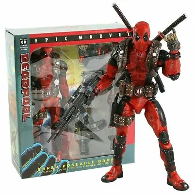 NECA Deadpool Ultimate Action Figure Toy Collectable Model Gift Toy Boxed • £22.98