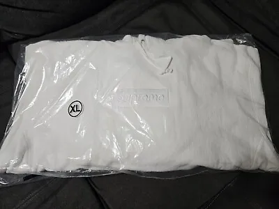 Supreme Box Logo Off White Hoodie Hooded Sweatshirt XL FW23 • $205