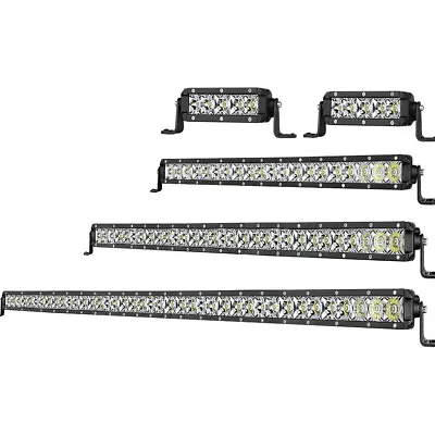 6/10/20/30  Slim Combo LED Work Light Bar Single Row Offroad Driving ATV UTV 4WD • $17.95