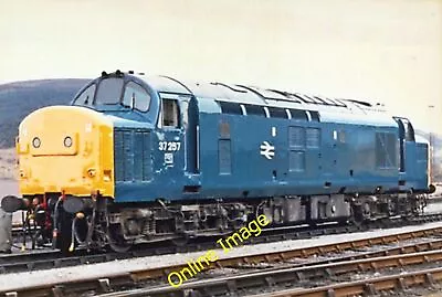 Railway Photo 6x4 Class 37 37 257 Stabled At Landore C1985 • £2