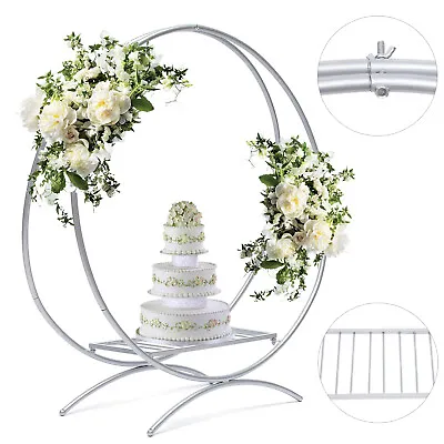 Metal Arch Rack Cake Flower Display Stand Wedding Party Background Decor Stand • $35.15