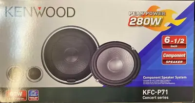 Kenwood KFC-P71 Concert Series 280 Watts 6-1/2  Component Speaker System • $99