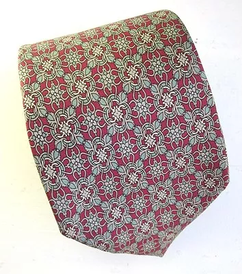 Stonehenge Silk Neck Tie Geometric Print Jewel Colors Handmade Vintage • $9.99