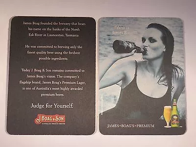 Beer Coaster ~ J. Boag & Son James Boag's Premium Australian Brewery TASMANIA • $22.86