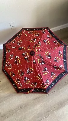 Disney Store Mickey Jumping In The Stars Umbrella Vintage • £10.46