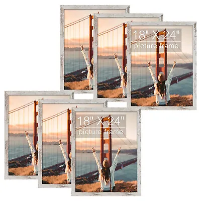 Poster Frame Wide Molding Wood Grain Rustic Style For 16x20 18x24 24x36 Or 20x30 • $137.89