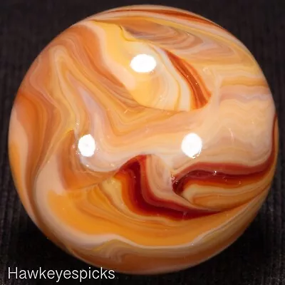 BIG JABO CLASSIC SHOOTER Swirl Marble 15/16  Mint Hawkeyespicks Sg • $1