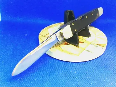 Pocket Knife Mid-Lock Whittler Buffalo Horn Handle 3-7/8  German Rostfrei Blades • $15.88