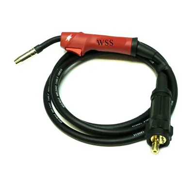 Red Mb15 3m Mig Torch Gun Euro Fitting Gas Gasless Lance Binzel Style 3 Metre • £31