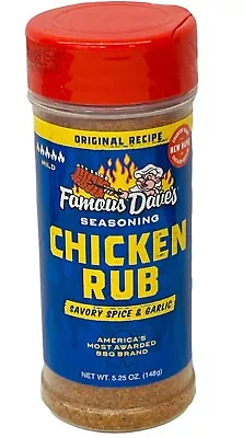 Famous Dave's Original Recipe Chicken Rub Seasoning 5.25 Oz Daves • £6.30