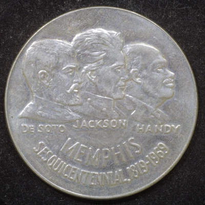 $5.50 • Buy 1969-P US Mint Memphis Sesquicentennial Silver Medal - MS II Variety - 5K Issue!